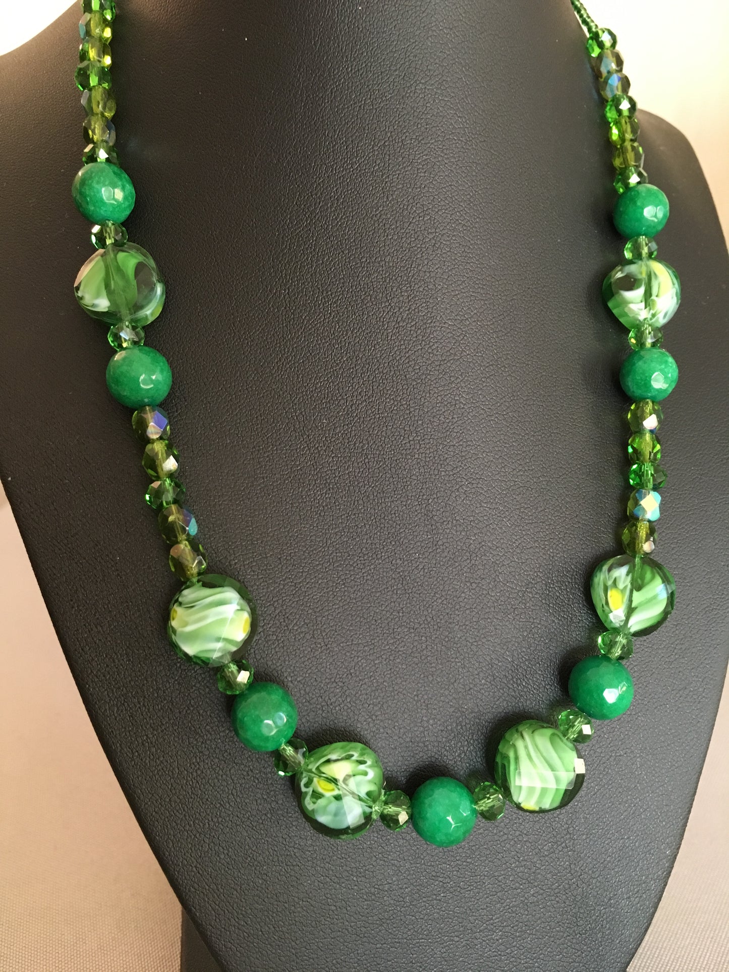 Jade Green Marble Necklace