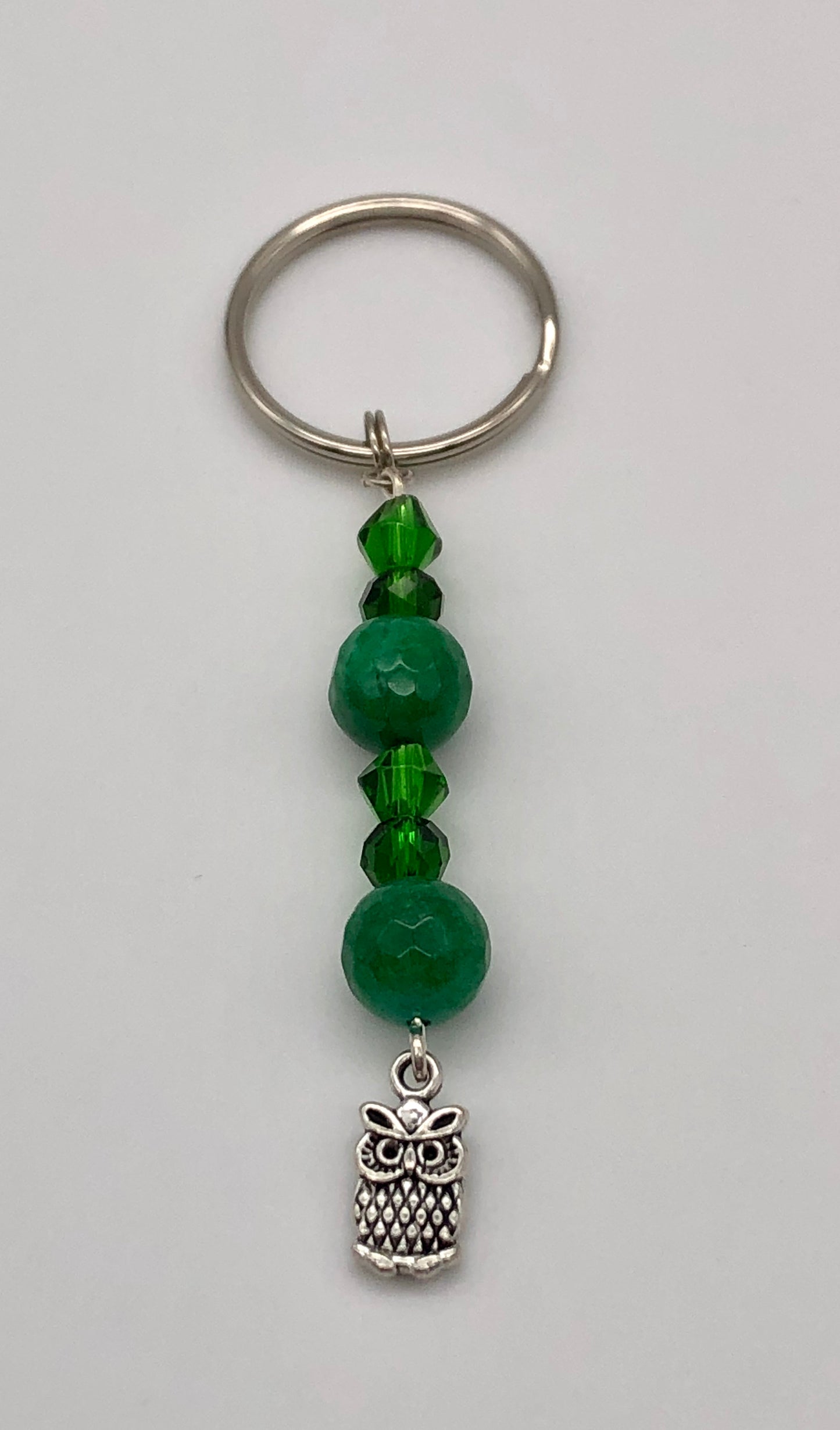 Glass bead keychains, keychains with charms