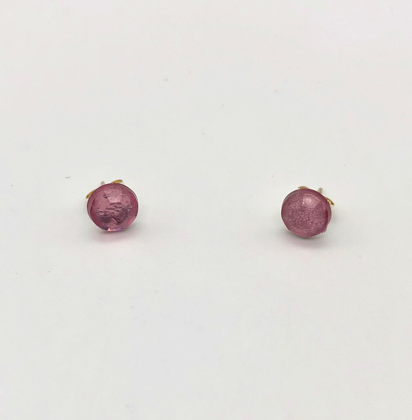 Rhinestone-look acrylic post earrings