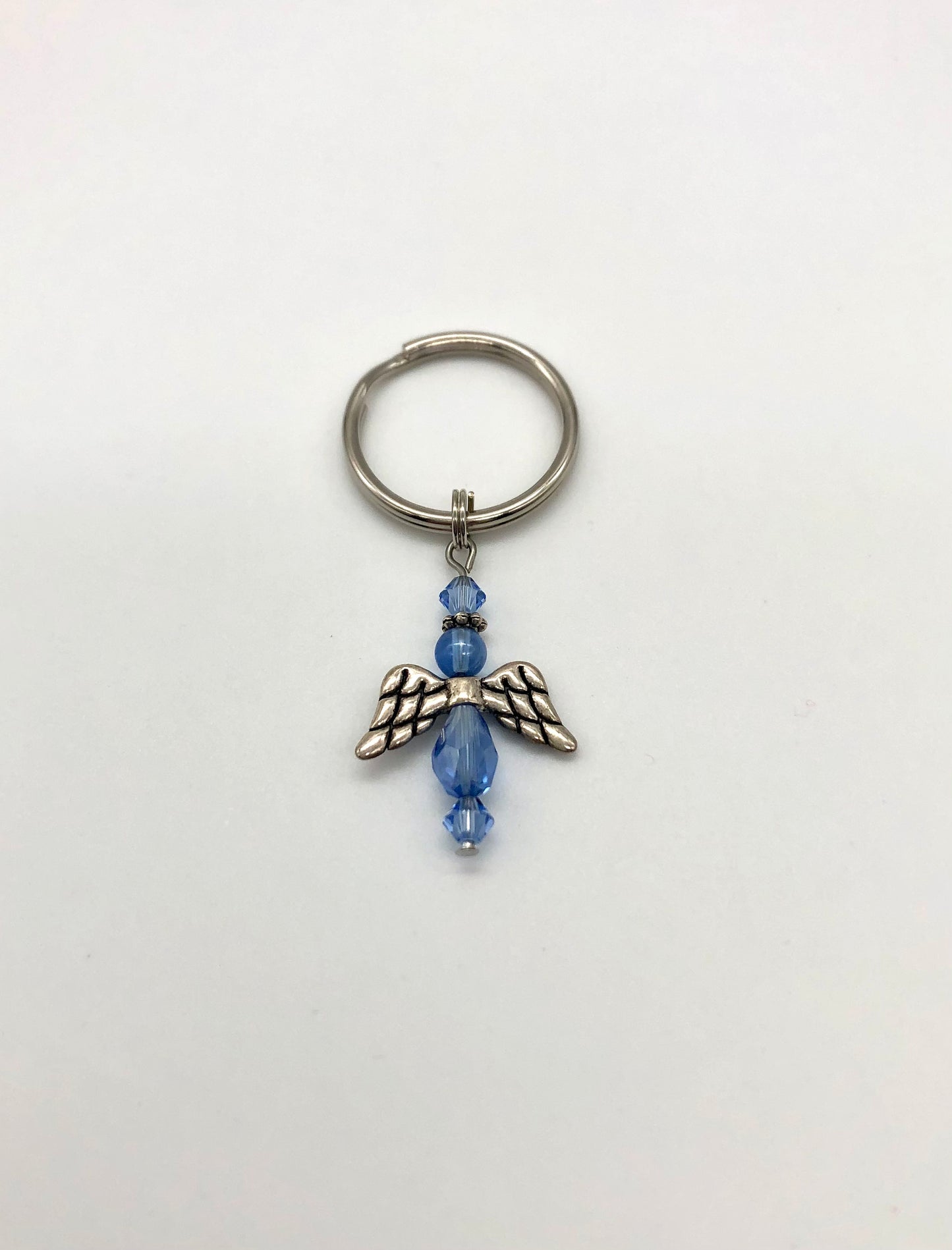 Crystal angel bead key chain