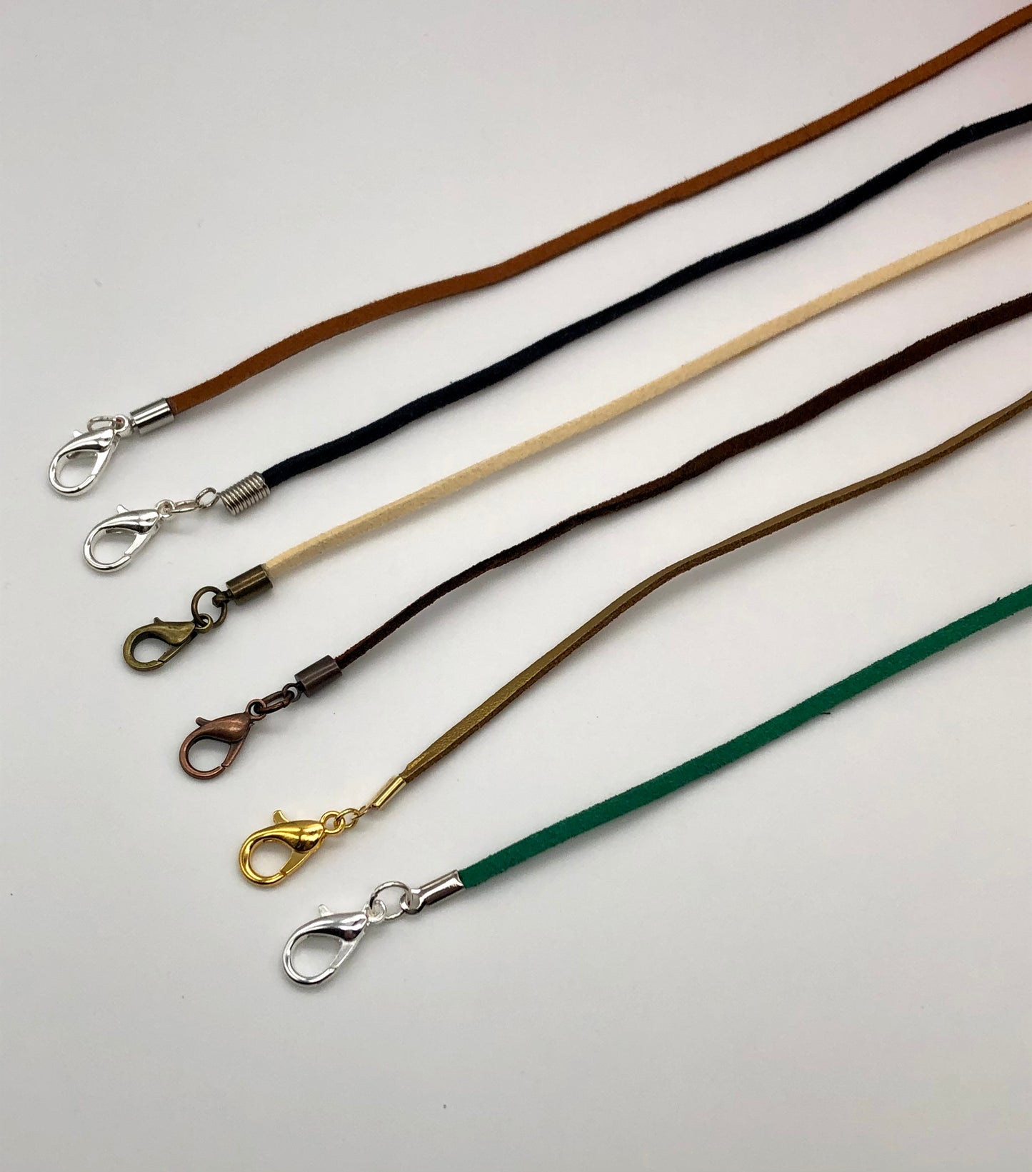 Faux suede face mask and eyeglass cord, lanyard, necklace