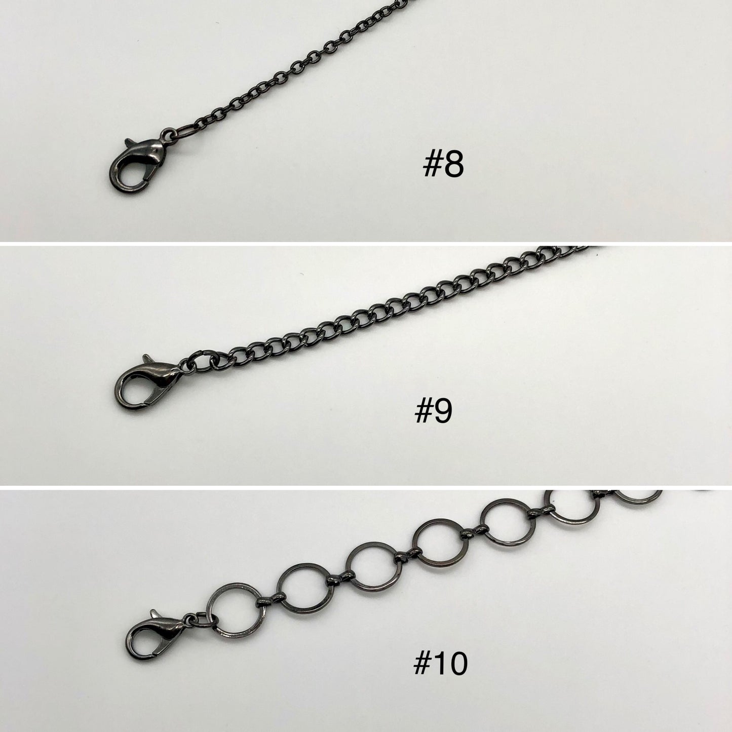 Silver face mask or eyeglass chain, lanyard, necklace